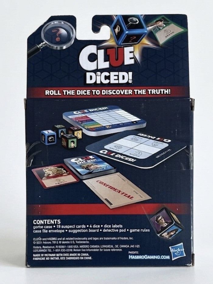 Hasbro Gaming Clue Diced Game ポータブル推理ゲーム サイコロ式 クルーゲーム 3-4人用 英語版