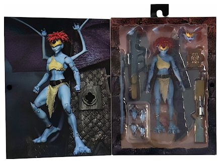 ガーゴイルズ デモーナ NECA アルティメット 7インチ フラップを開いた状態 本体と付属品