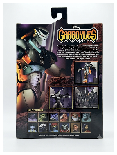ガーゴイルズ スチール・クラン・ロボット NECA アルティメット 7インチ 実物パッケージ 背面