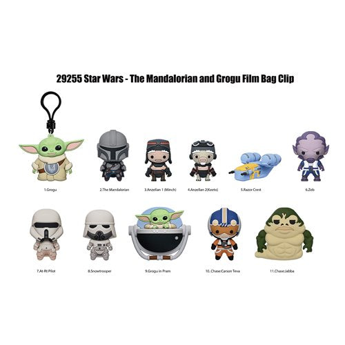 スター・ウォーズ マンダロリアン&グローグー 3Dフォーム バッグクリップ（ブラインド・ランダム1個）