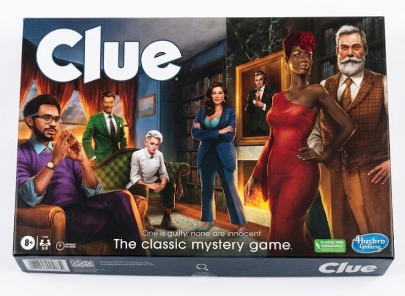 Hasbro Clue 英語版ボードゲーム 2023年リニューアル版 商品箱正面