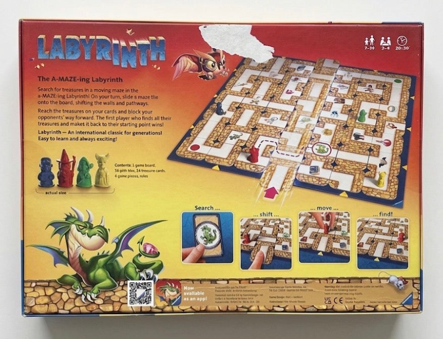 Labyrinth 商品箱ダメージあり品 商品箱裏面上部に剥がれがある商品B