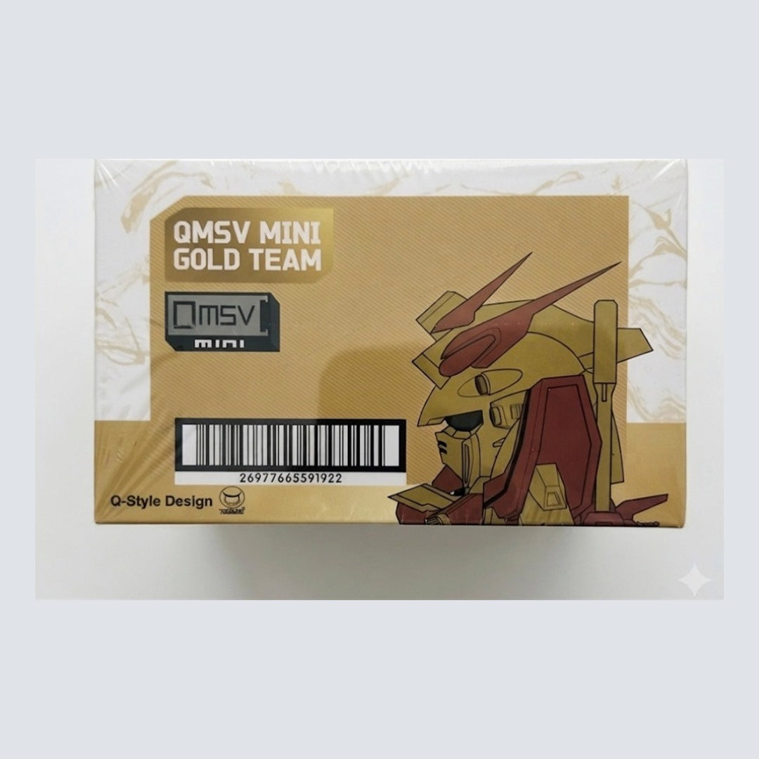 ガンダム QMSVミニ GOLD TEAM 箱 側面 バーコード