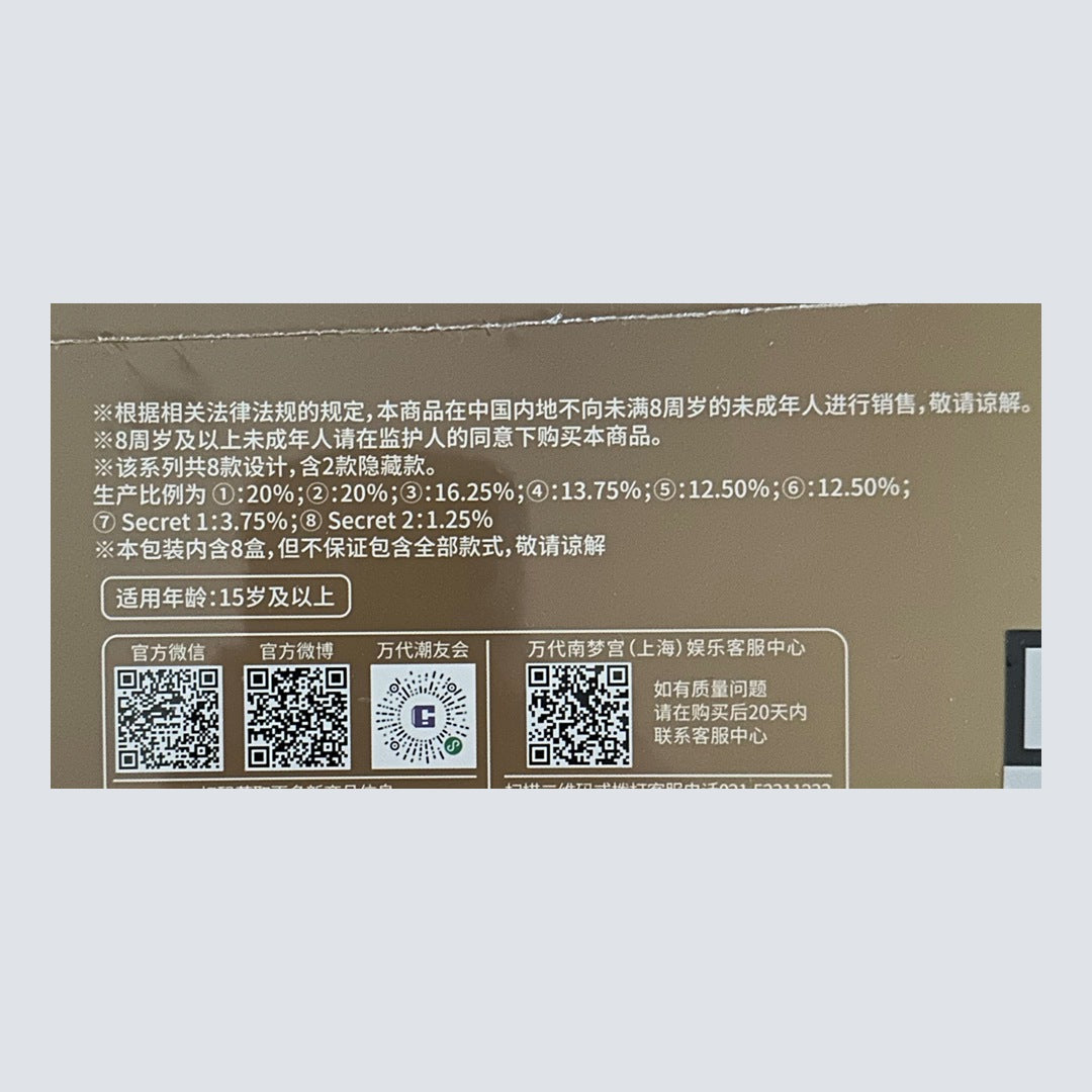 ガンダム QMSVミニ GOLD TEAM 生産比率の表示