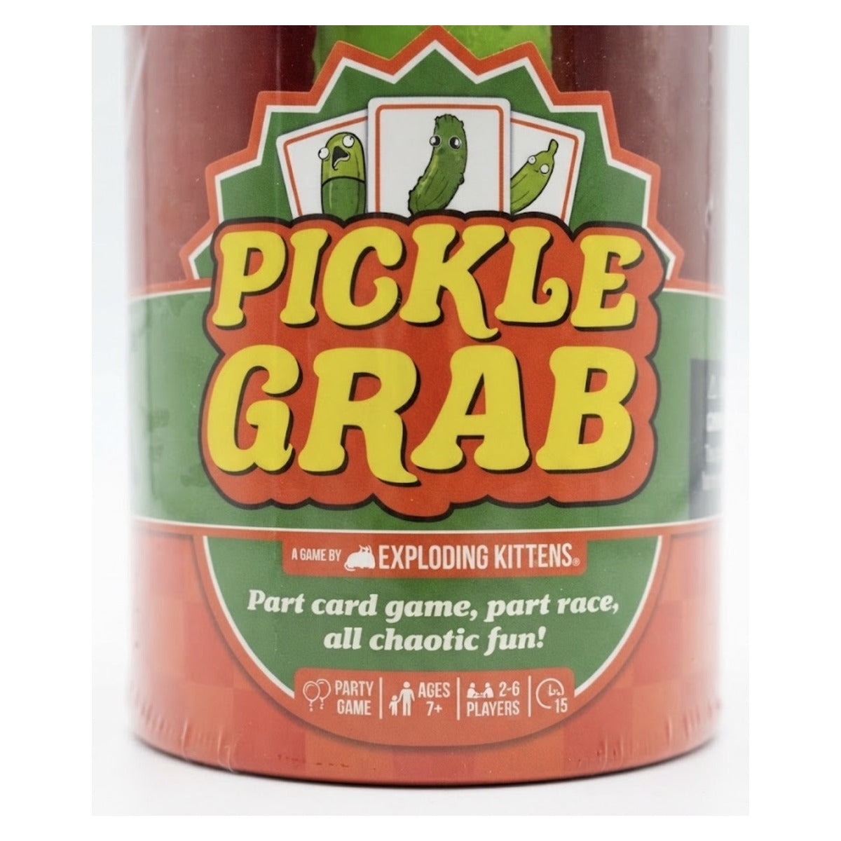 Pickle Grab ロゴと対象年齢・人数の表示