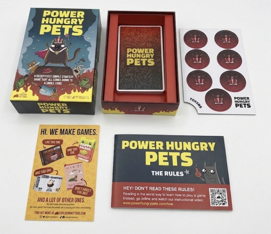 Power Hungry Pets 英語版 ゲーム内容一式（カード・トークン・説明書）